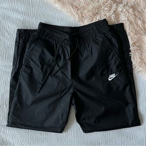 black nike track pants
